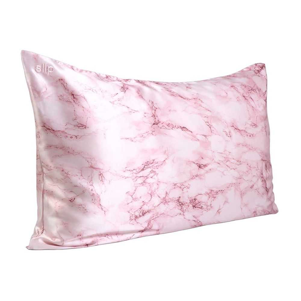 Slip Embroidered Silk Pillowcase
